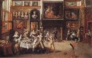 Frans Francken II Supper at the House of Burgomaster Rockox Sweden oil painting artist
